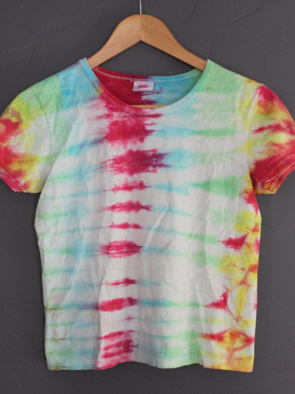 Tie dye crop tee